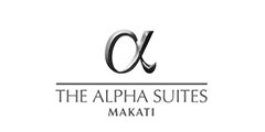 The Alpha Suites Logo Black and White