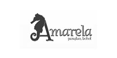 Amarela Beach Resort Logo Black and White