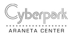 Araneta Cyberpark Logo Black and White