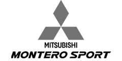 Montero Sport 2020 Logo Black and White