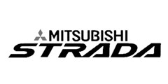 Mitsubishi Strada Logo Black and White