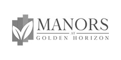 Manors at Golden Horizon Logo Black and White