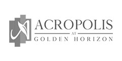 Acropolis at Golden Horizon Logo Black and White