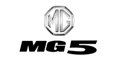 MG 5 Logo Black and White