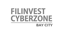 Filinvest Cyberzone Bay City Logo Black and White