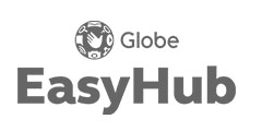 Globe EasyHub Logo Black and White