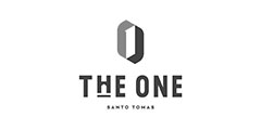 The One Santo Tomas Logo Black and White