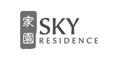 Sky Residence Manila Logo Black and White