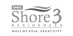 SMDC Shore 3 Residences Logo Black and White