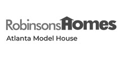 Robinsons Homes Atlanta Model House Logo Black and White