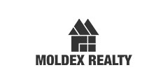 Moldex Realty Reese Model House Logo Black and White