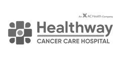 Healthway Cancer Care Hospital Logo Black and White