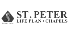 St. Peter Life Plan Chapels Logo Black and White