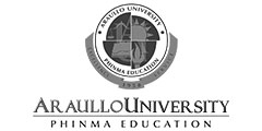 Araullo University Logo Black and White
