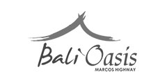 Bali Oasis 2 Logo Black and White