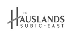 The Hauslands Subic-East Logo Black and White